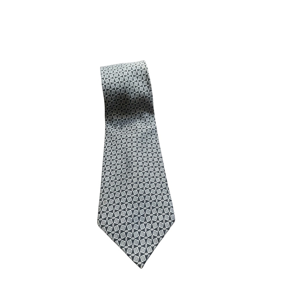 Lauren Ralph Lauren Mens Necktie Geometric‎ Diamond Pattern Elegant Business